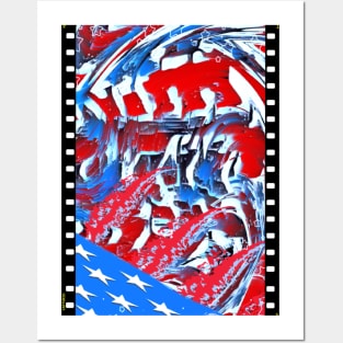 Stars n stripes graffiti love Posters and Art